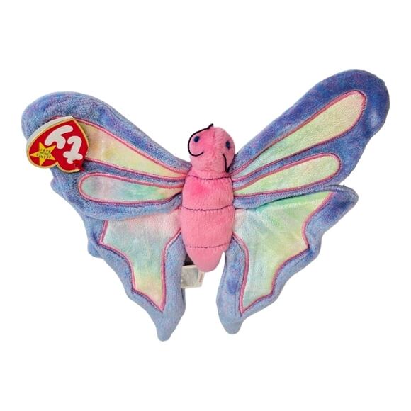 Ty Vintage Flitter the Butterfly Beanie Baby Tush Tag 1999 - Picture 7 of 10